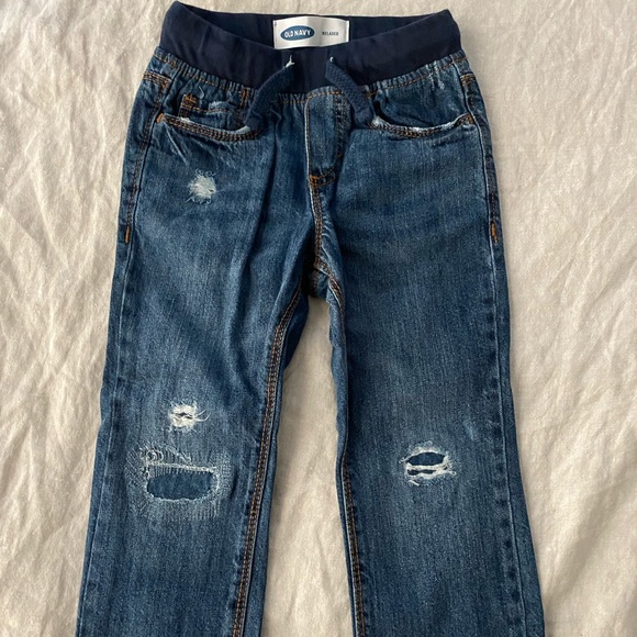 Old Navy Relaxed Fit Jeans 3T boys EUC - Picture 1 of 3
